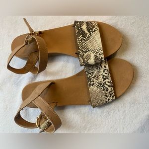Snake Skin Sandals